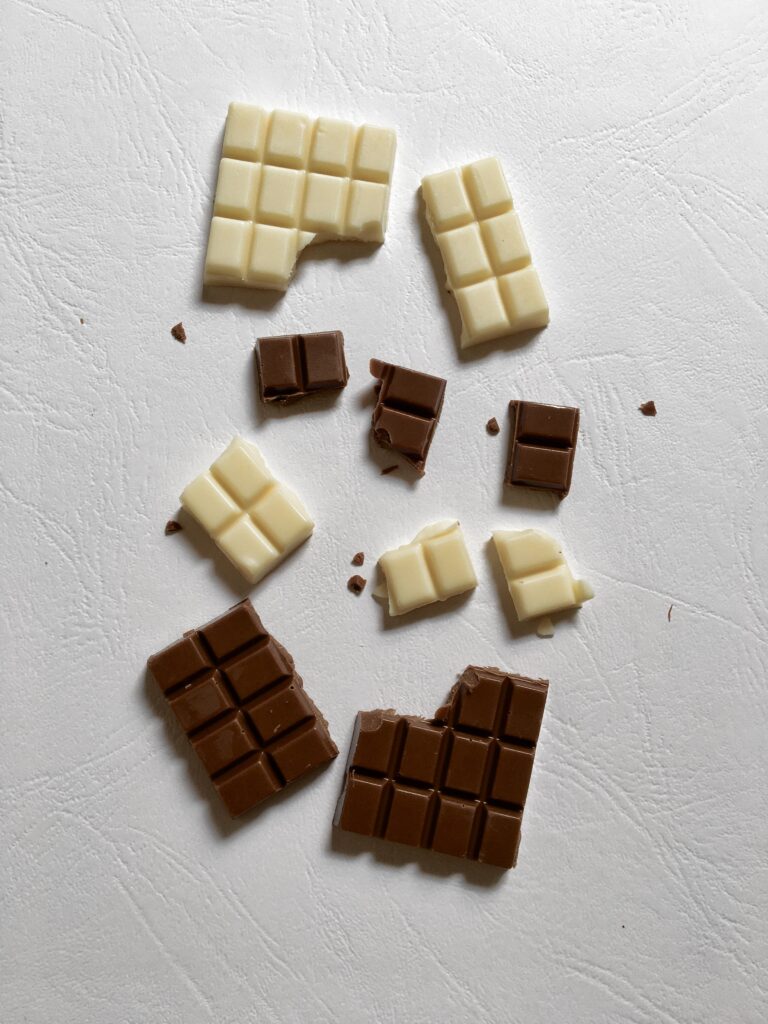Rożki z białą czekoladą